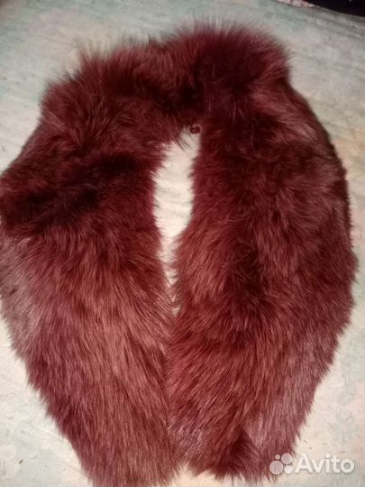 Меховой воротник песец