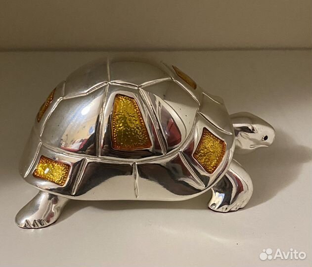 Статуэтка Черепаха (серебро, Италия)