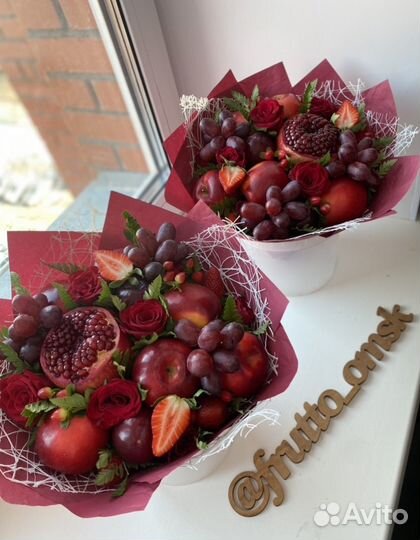 Фруктовые букеты, фруктовые корзины