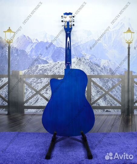 Акустическая гитара (новая), полный комплект