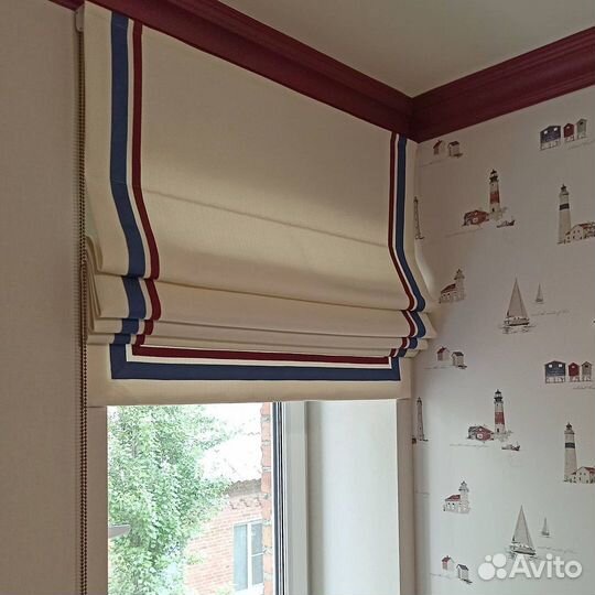 Римские шторы на электроприводе на заказ