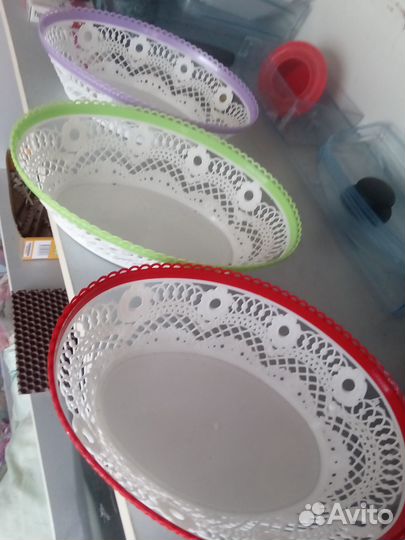 Вазочки ажурные пластиковые