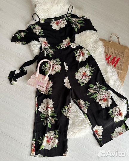 Комбинезон S в цветочек