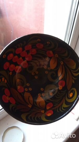 Деревянная поварёжка хохлома