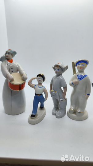 Статуэтки Юные морячки и Юный барабанщик