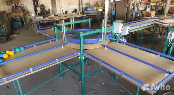 Линия сортировки яблок с опрокидывателем