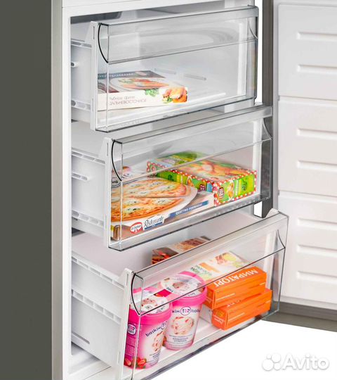 Холодильник Schaub Lorenz SLU S379L4E белое стекло