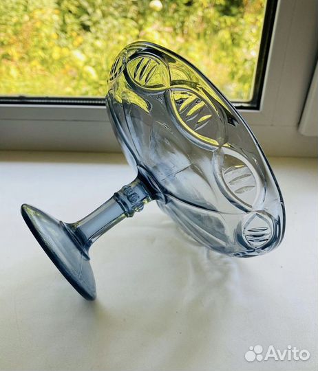 Кобальтовые вазы на ножке СССР