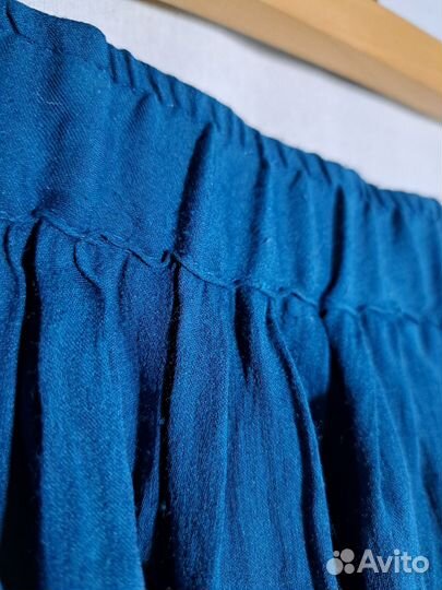 Юбка zara в пол бирюзовая S