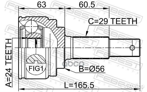 ШРУС наружный к-кт Nissan Teana J31/J32 2.3/2.5