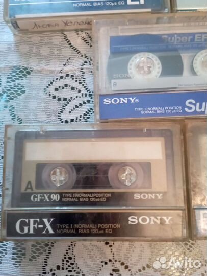 Аудиокассеты sony б/у Японские