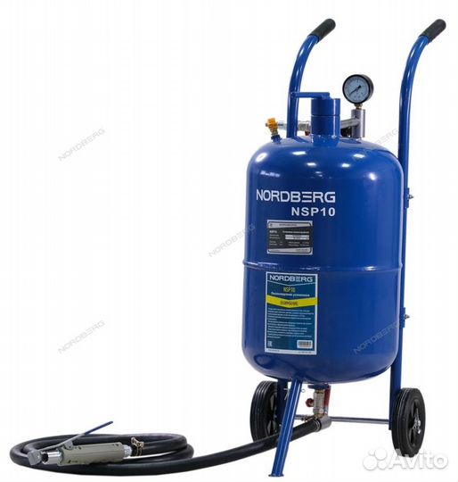 Установка пескоструйная, бак для песка 37 л