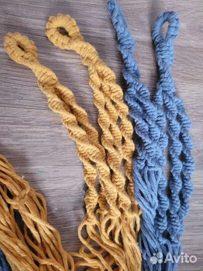 Кашпо подвесное макраме