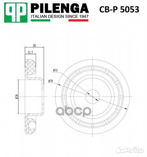 Опора амортизатора LADA largus pilenga CB-P 505