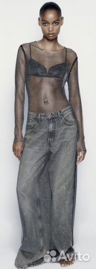 Платье Zara со стразами