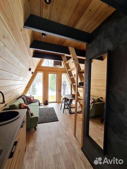 Каркасный дом A-frame