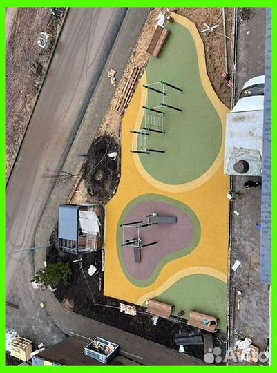 Бесшовное резиновое покрытие