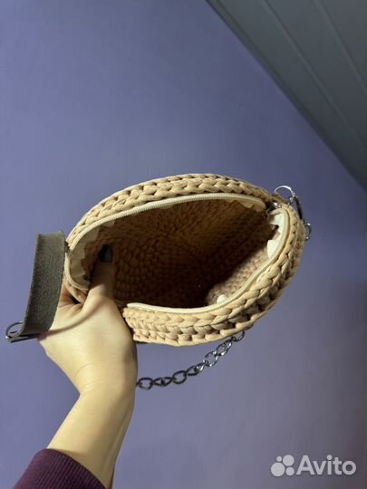 Вязанная сумка женская