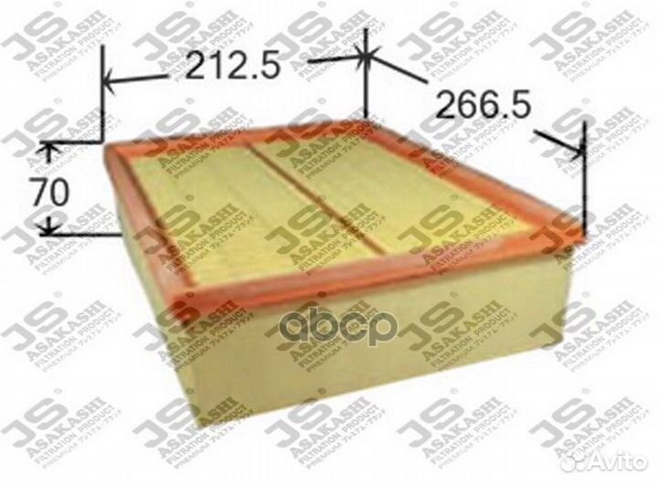 Фильтр воздушный A0257 JS Asakashi