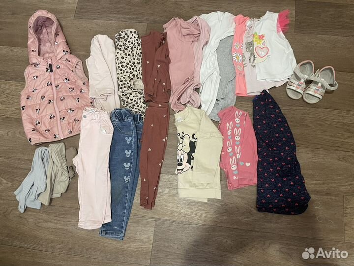 Пакет вещей для девочки 86 hm zara