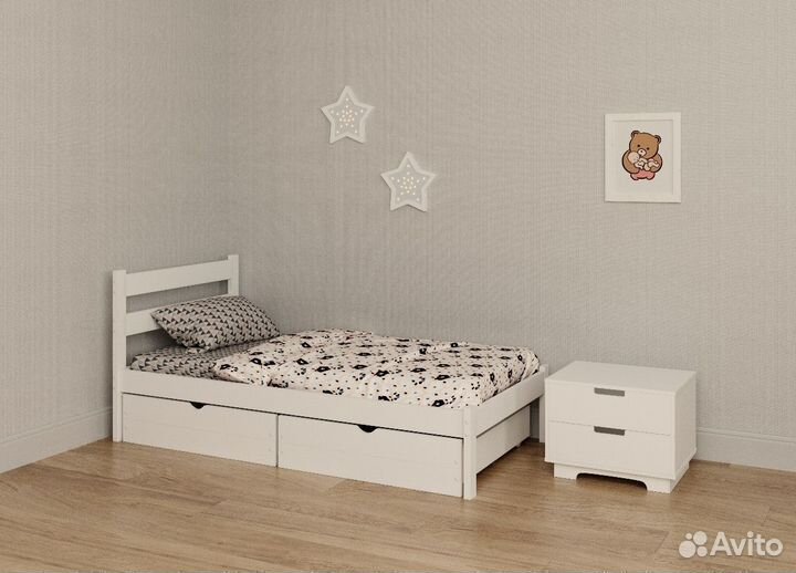 Подростковая кровать из сосны