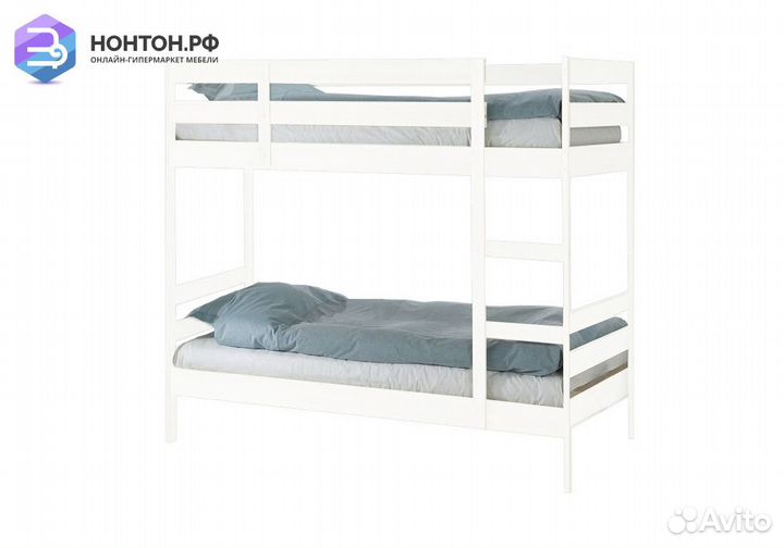 Двухъярусная кровать Пирус белый