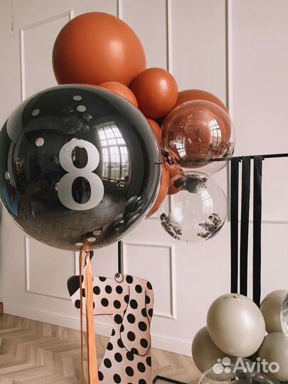 Гелиевые шары, цифры, фигуры