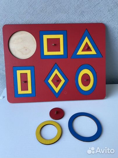 Рамки-вкладыши Монтессори Паутинки