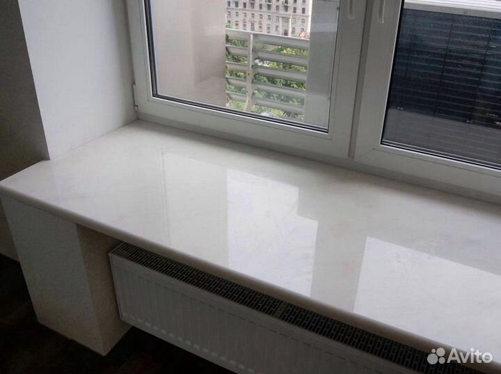 Подоконник из камня, мрамор