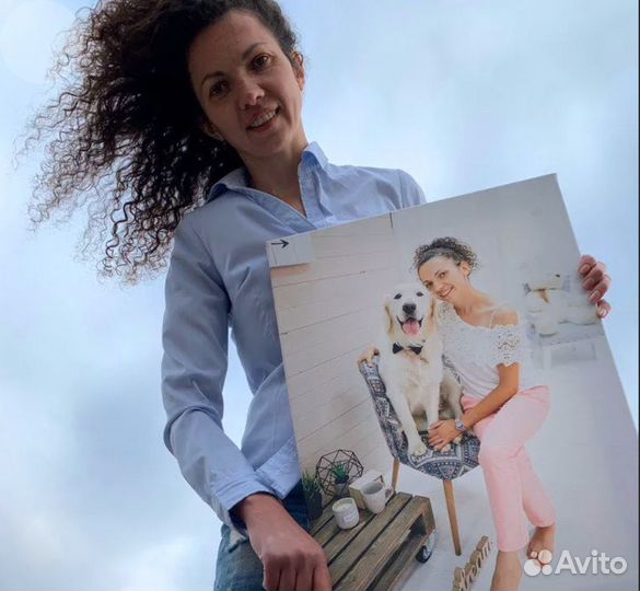 Портрет на холсте по фото