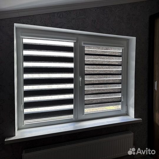 Рулонные шторы день ночь, своё производство