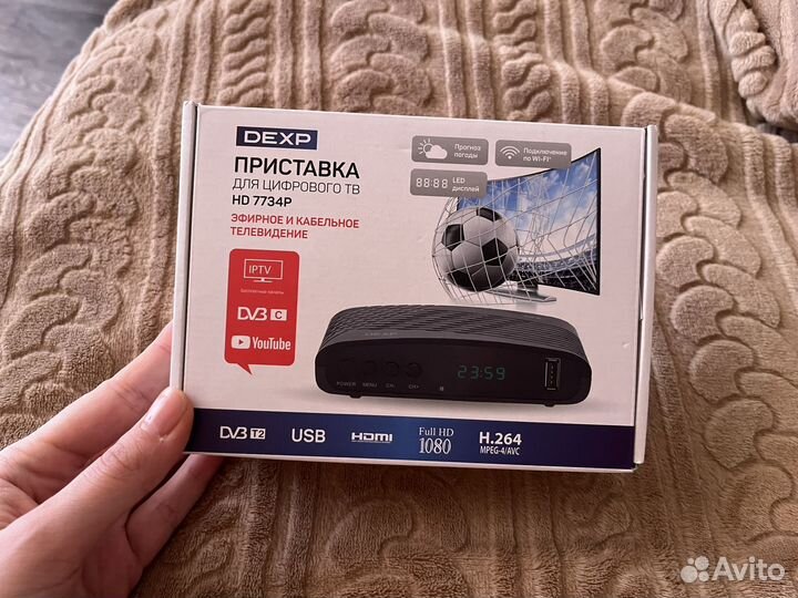 Новая приставка для цифрового тв Dexp hd 7734P