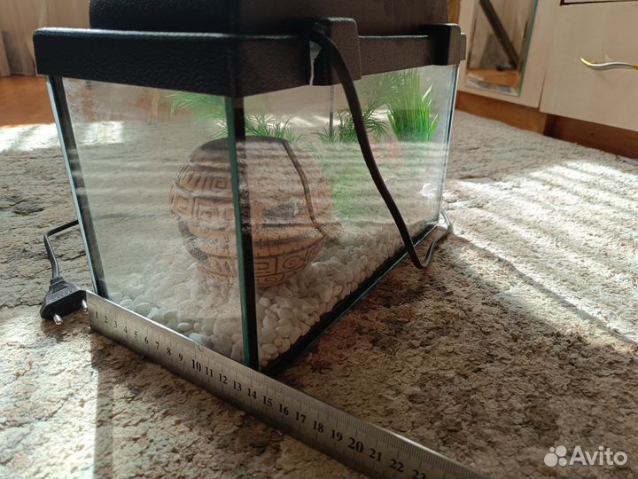 Аквариум с украшениями