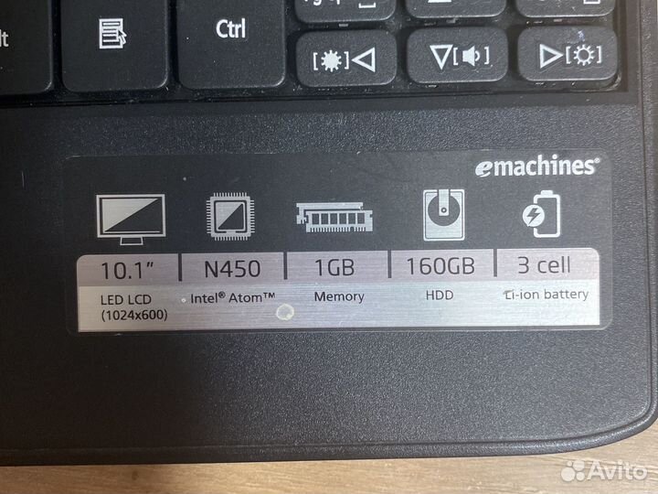 Нетбук Emachines em350