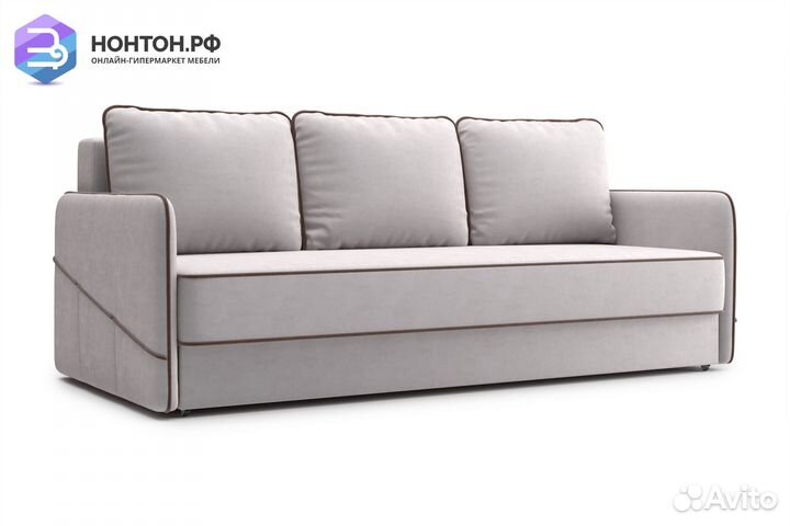 Диван еврокнижка Энерджи 3-х местный бежевый