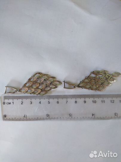 Серьги серебро