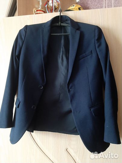 Костюм школьный синий 152