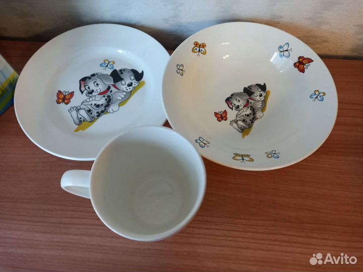 Набор детской посуды новый