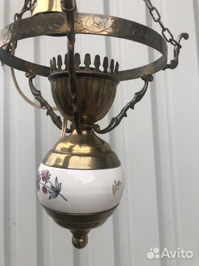 Люстра латунь винтаж