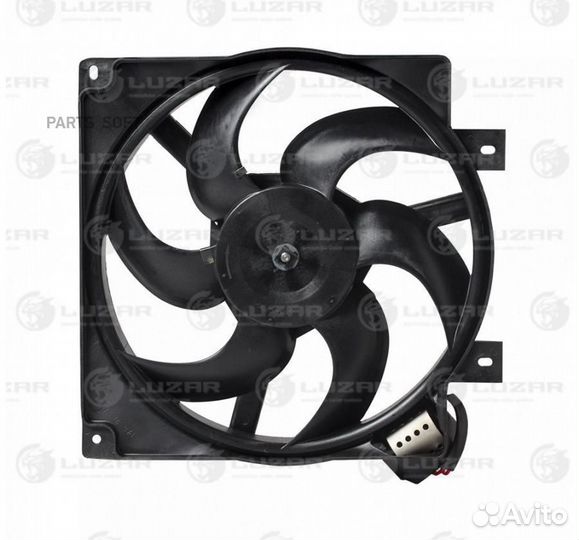 Вентилятор двигателя Лада 1117 Калина (с кожухом и