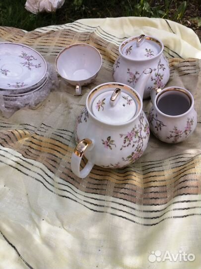 Чайный сервиз дулево неполный