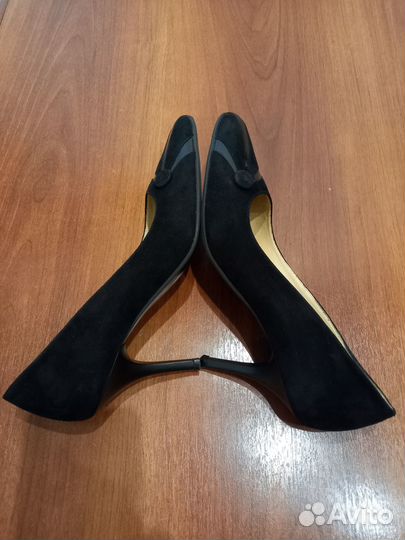 Туфли-лодочки натуральная замша фим