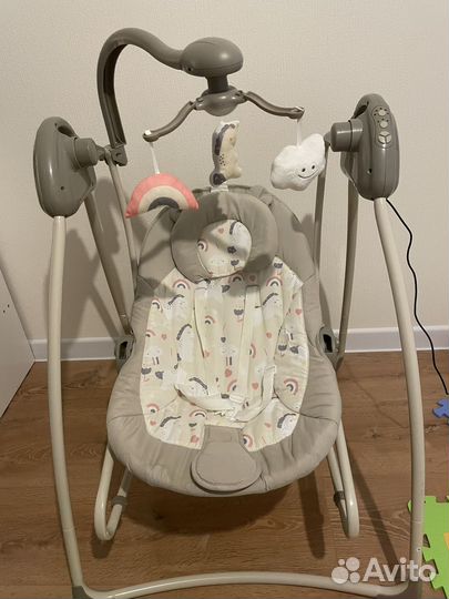 Электрокачели Butterfly 2в1 с адаптером, Babycare