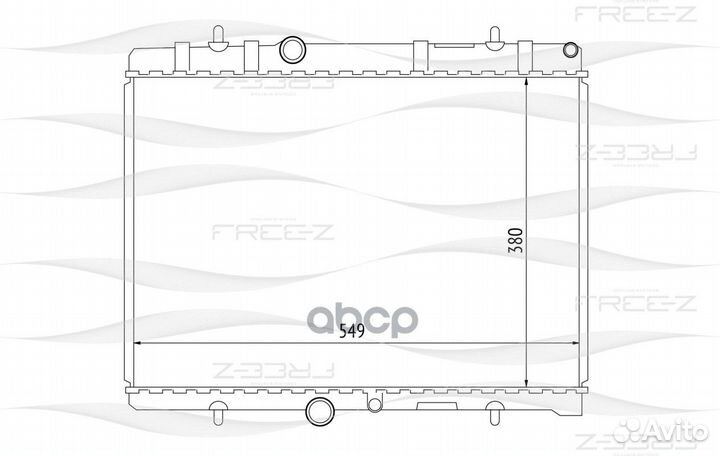 Радиатор системы охлаждения citroen Berlingo/C4