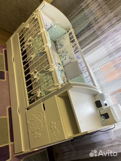 Детский манеж с комодом