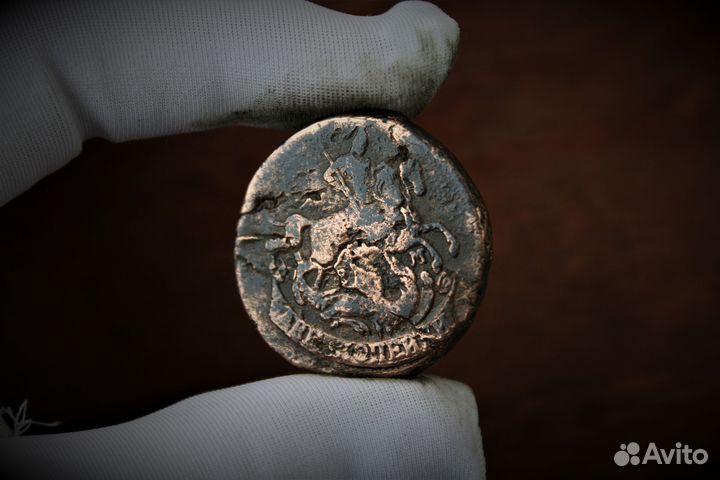 2 Копейки перечекан 1772 Екатерина II в Твери