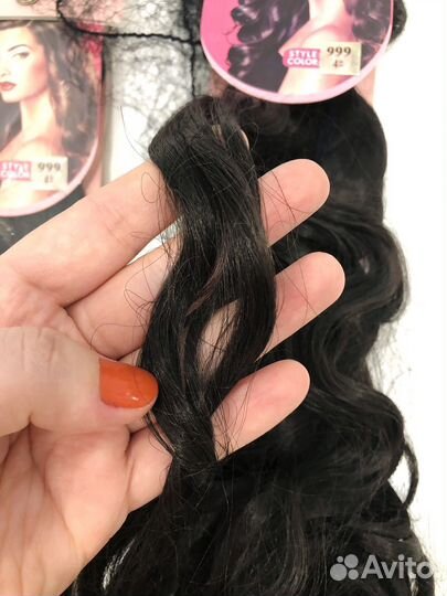 Волосы на заколках