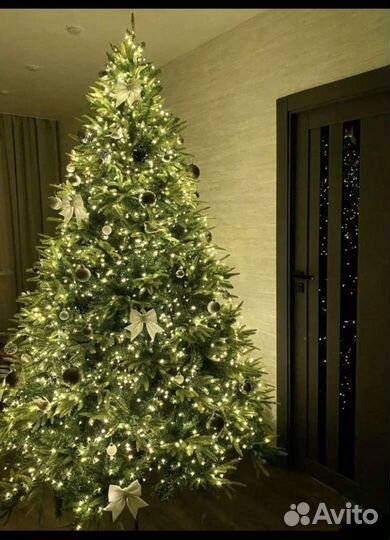 Гирлянда роса 100 метров на зеленом проводе