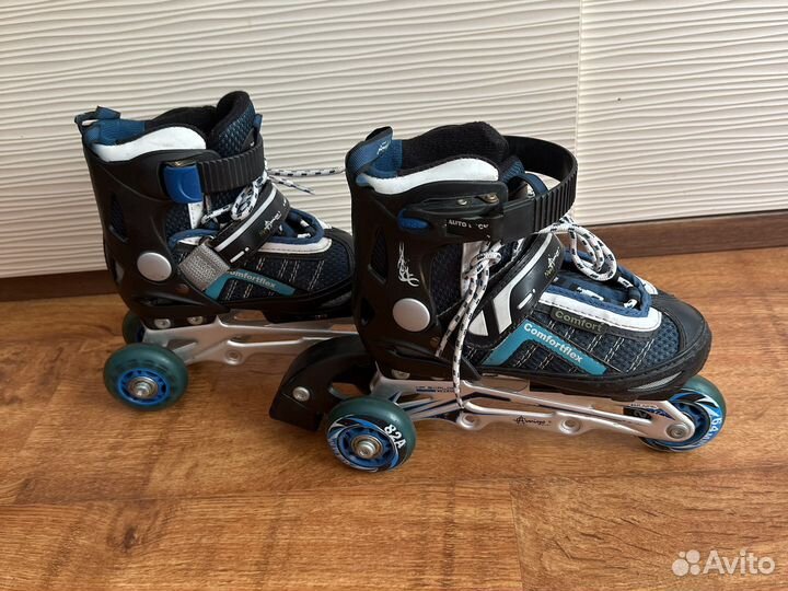 Детские раздвижные роликовые коньки 28-31