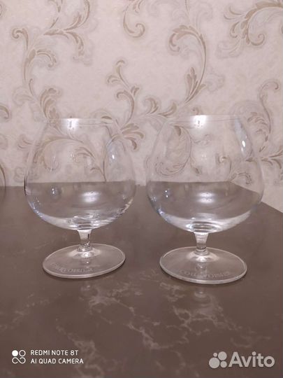 Бокалы Курвуазье (2шт), Люминарк (2шт)